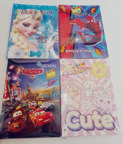 coloring book + stickers